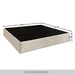 Klondike Upholstered Linen Metal Box Spring - Image 3