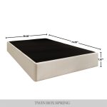 Klondike Upholstered Linen Metal Box Spring - Image 5