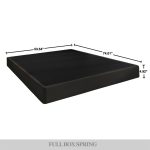 Aroon 5-Inch Metal Box Spring with Black Linen Cover - Image 2