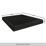 Aroon 5-Inch Metal Box Spring with Black Linen Cover - Image 4