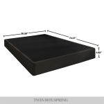 Aroon 5-Inch Metal Box Spring with Black Linen Cover - Image 5