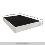 Roughtail 5-Inch Metal Box Spring with Warm Grey Linen Cover - Image 5