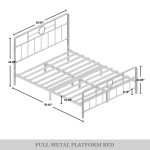 Avier Curved Edge Metal Platform Bed - Image 2