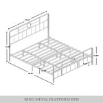 Avier Curved Edge Metal Platform Bed - Image 3
