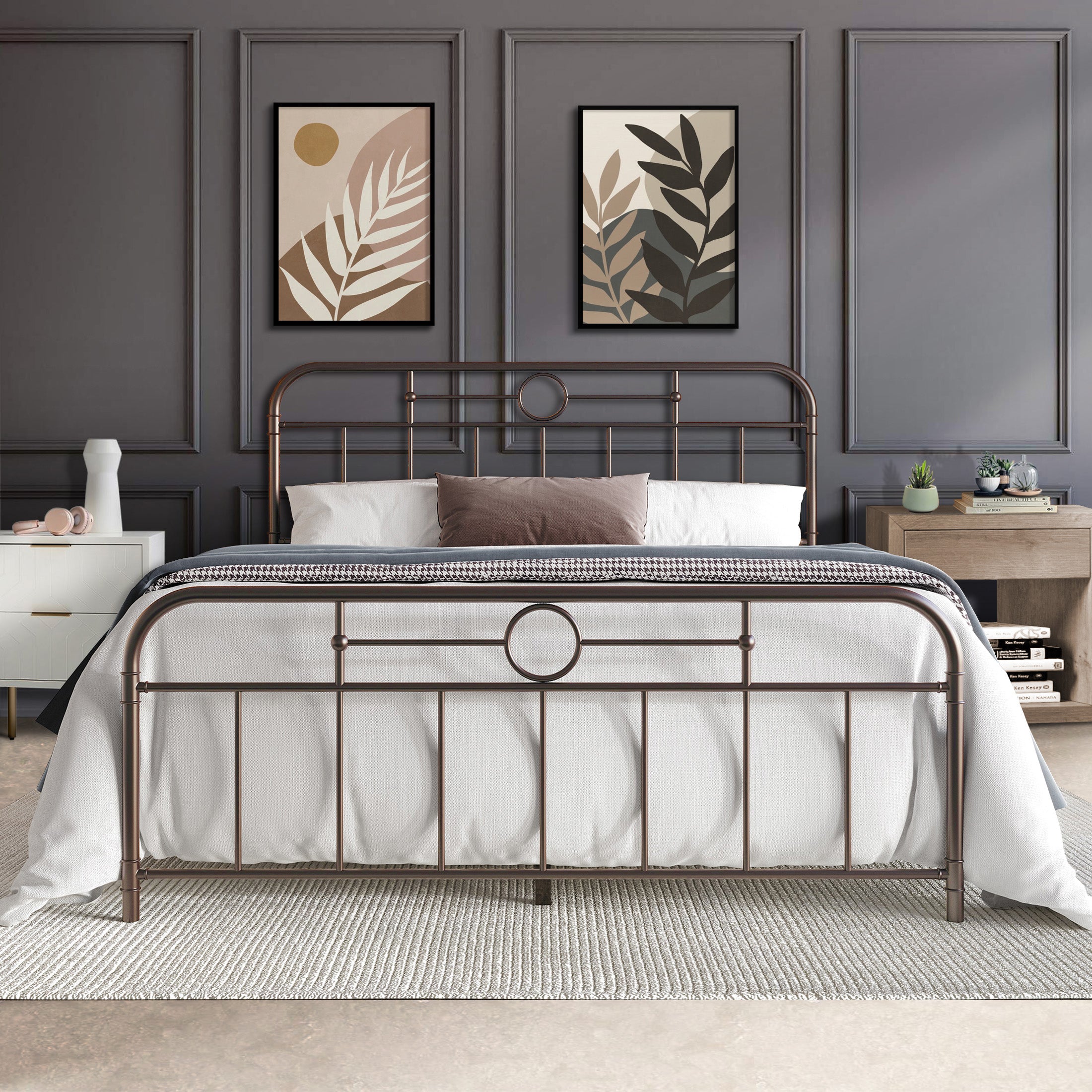 CMB016PL-BN-MT_LS1_ALT2_cbcb0041-95fb-4b86-b654-57d27b897b1a.jpg Avier Curved Edge Metal Platform Bed - Image 1