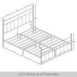 Ashik Victoria Style Metal Platform Bed - Image 2