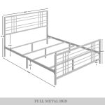 Nazmir Clean-lined Metal Bed - Image 2