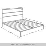 Deareon Classic Metal Platform Bed - Image 3