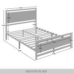 Vicent Metal Platform Bed - Image 4