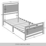 Vicent Metal Platform Bed - Image 5