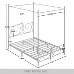 Zaniyha Metal Canopy Bed - Image 2