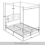 Zaniyha Metal Canopy Bed - Image 2