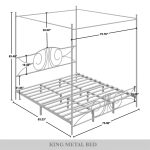 Zaniyha Metal Canopy Bed - Image 3