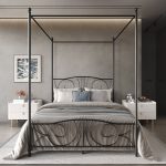 Zaniyha Metal Canopy Bed