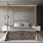 Zaniyha Metal Canopy Bed