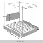 Laurien Chic Metal Canopy Bed - Image 2