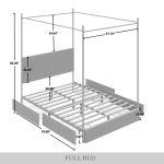 Lauriel Metal Canopy Bed - Image 2
