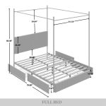 Lauriel Metal Canopy Bed - Image 2