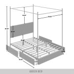 Lauriel Metal Canopy Bed - Image 4