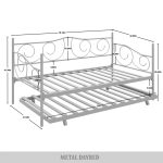 Odlo Twin Size Metal Daybed with Trundle - Image 4